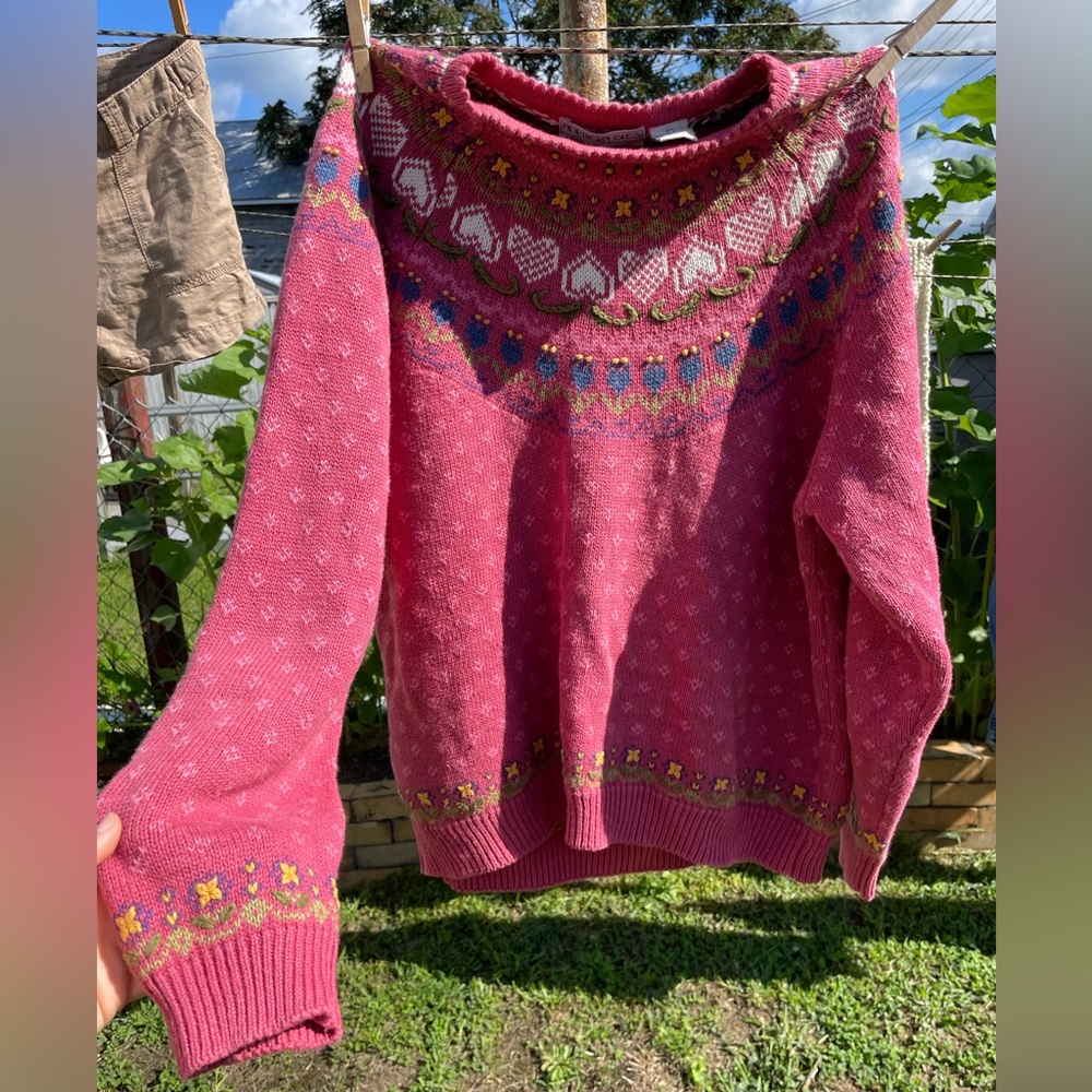 Vintage Hand Embroidered Sweater